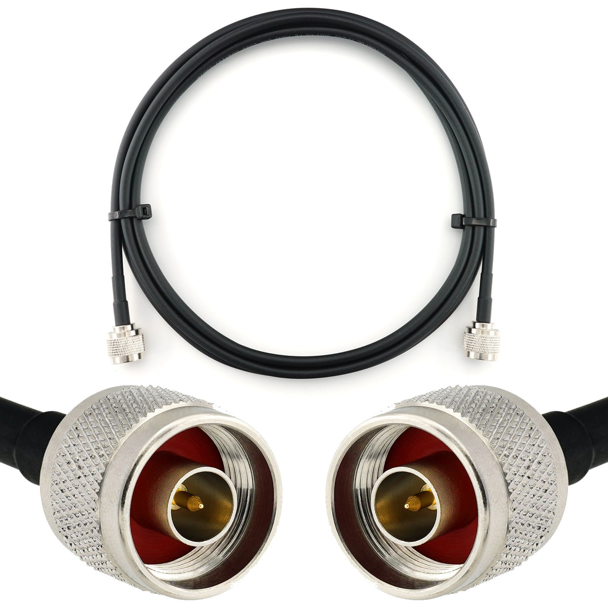Rangeful N Male to N Male 1m Coaxial Cable — HF240 (LMR240 equivalent) HF240-NM-NM-1