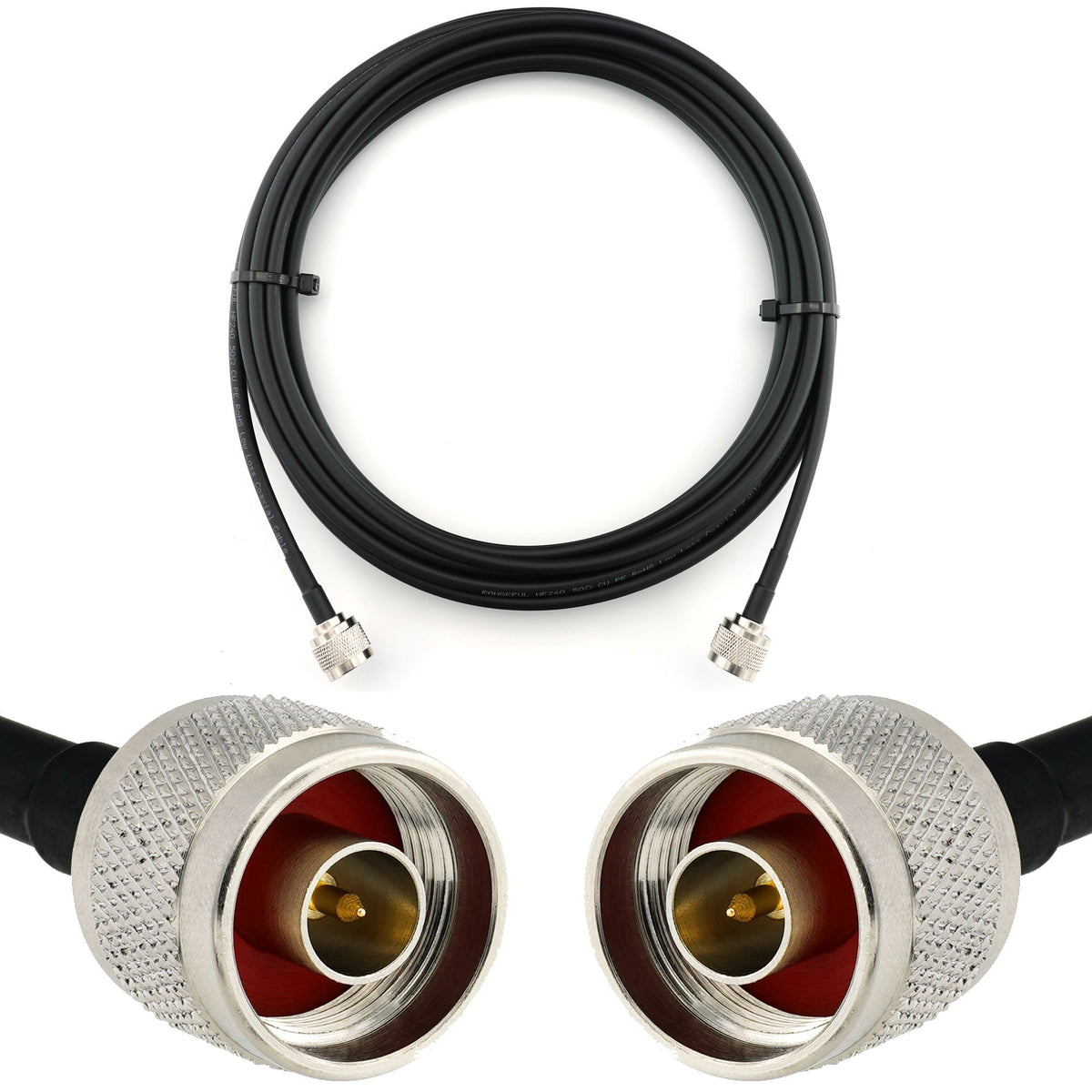 Rangeful N Male to N Male 5m Coaxial Cable — HF240 (LMR240 equivalent) HF240-NM-NM-5