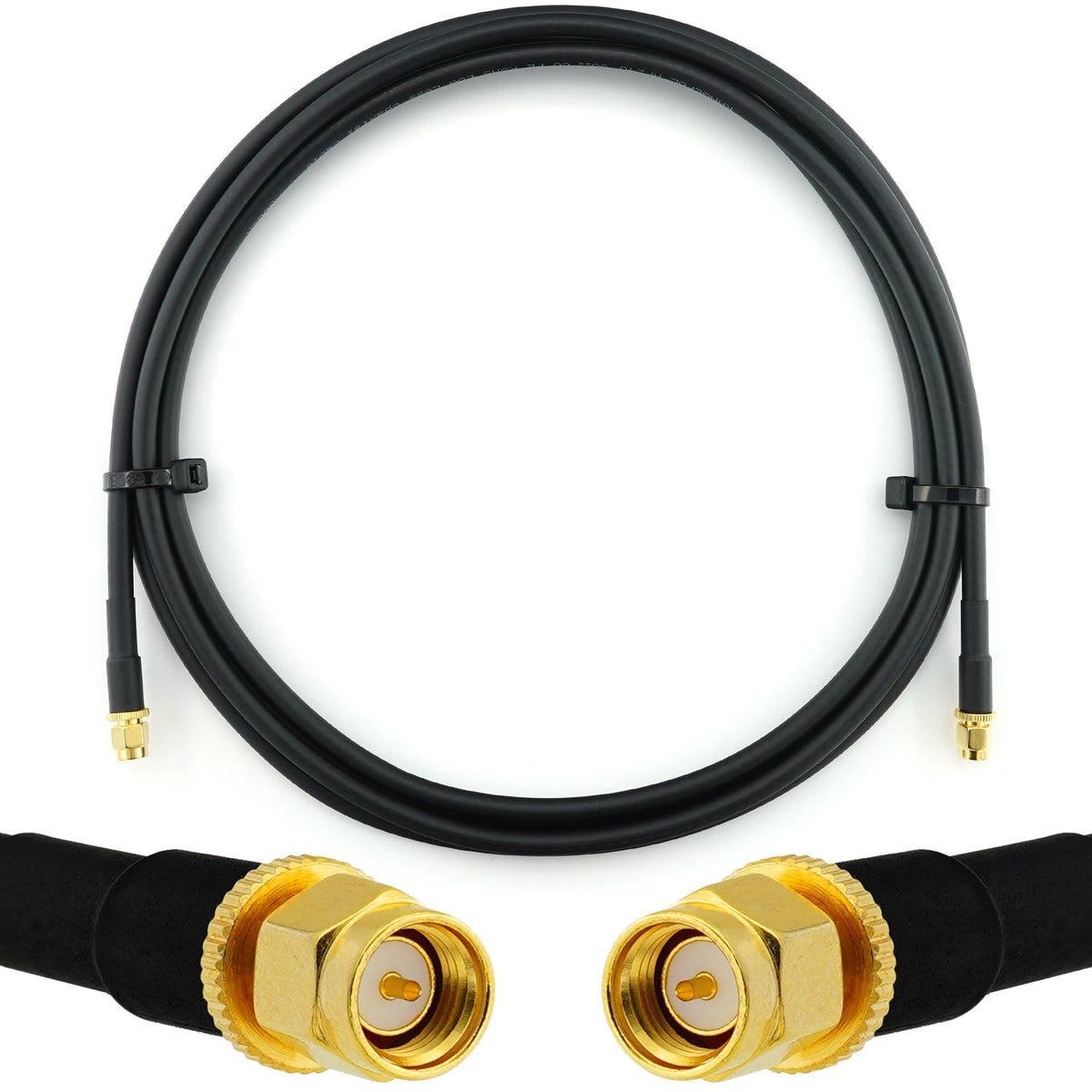 Rangeful SMA Male to SMA Male 2m Coaxial Cable — HF240 (LMR240 equivalent) HF240-SM-SM-2