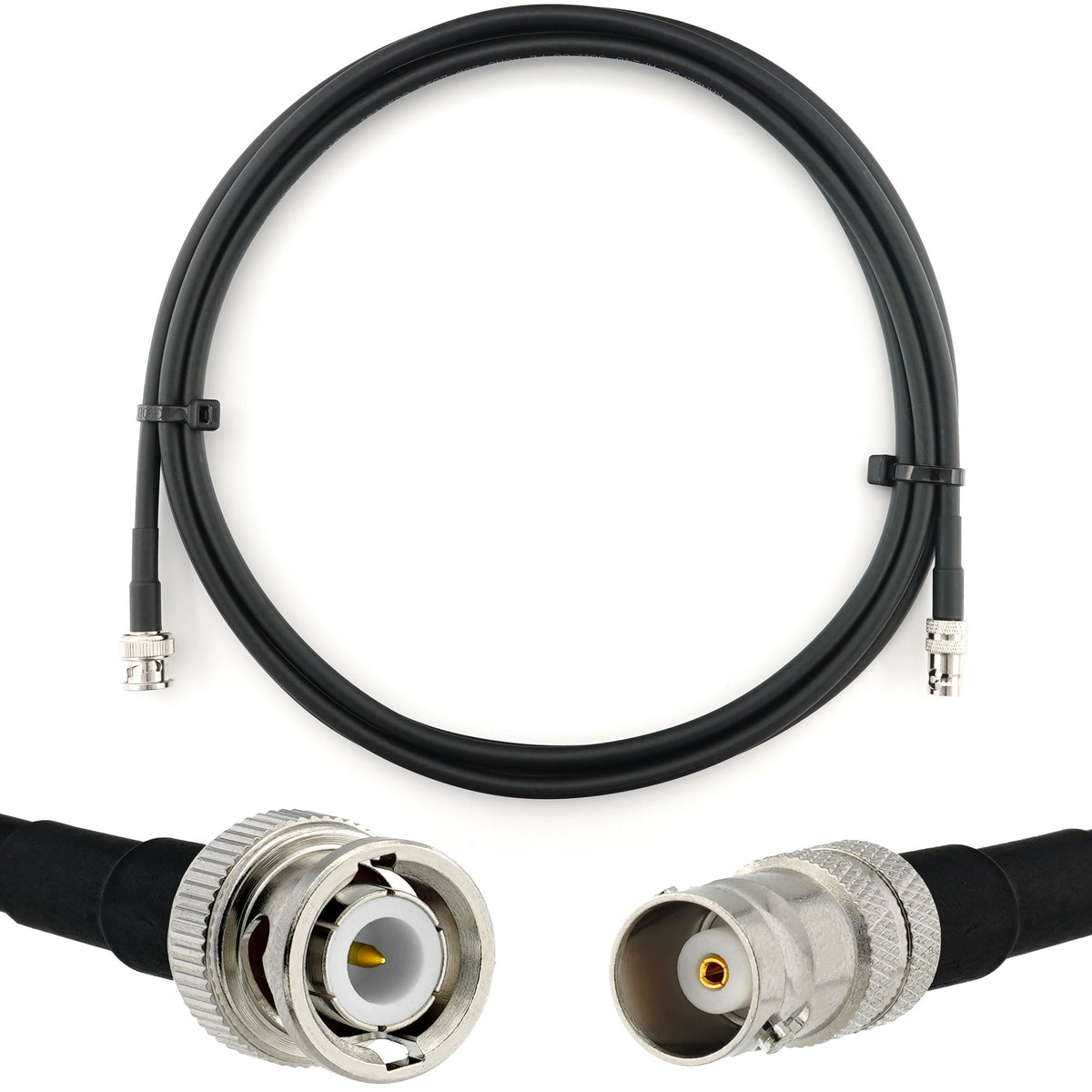 Rangeful BNC Male to BNC Female 3m Coaxial Cable — HF240 (LMR240 equivalent) HF240-BNCM-BNCF-3