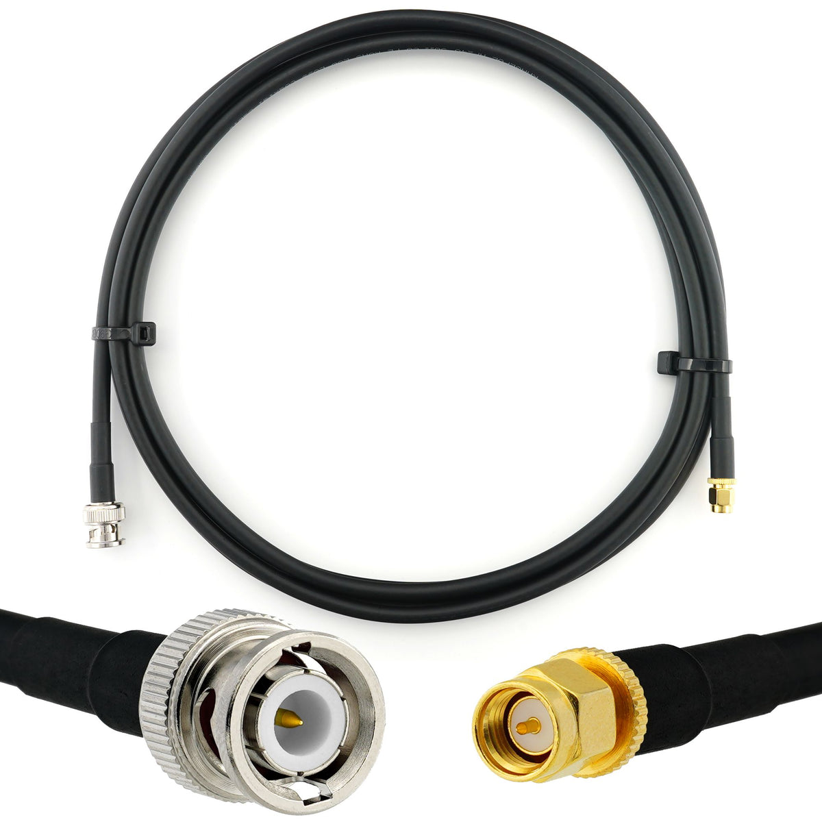 Rangeful BNC Male to SMA Male 2m Coaxial Cable — HF240 (LMR240 equivalent) HF240-BNCM-SM-2