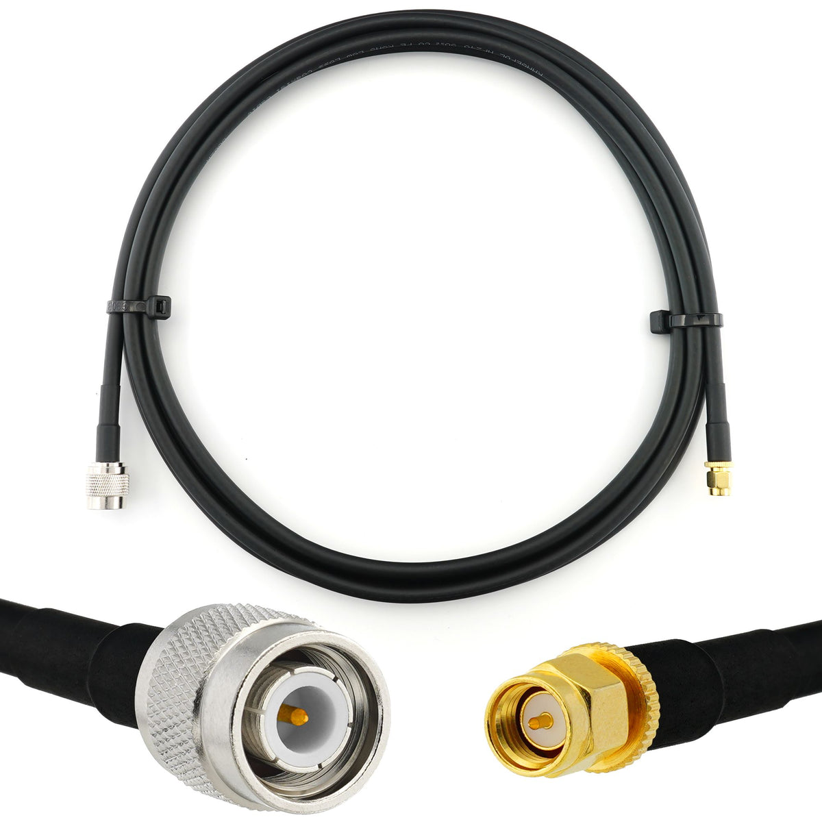 Rangeful TNC Male to SMA Male 2m Coaxial Cable — HF240 (LMR240 equivalent) HF240-TNCM-SM-2