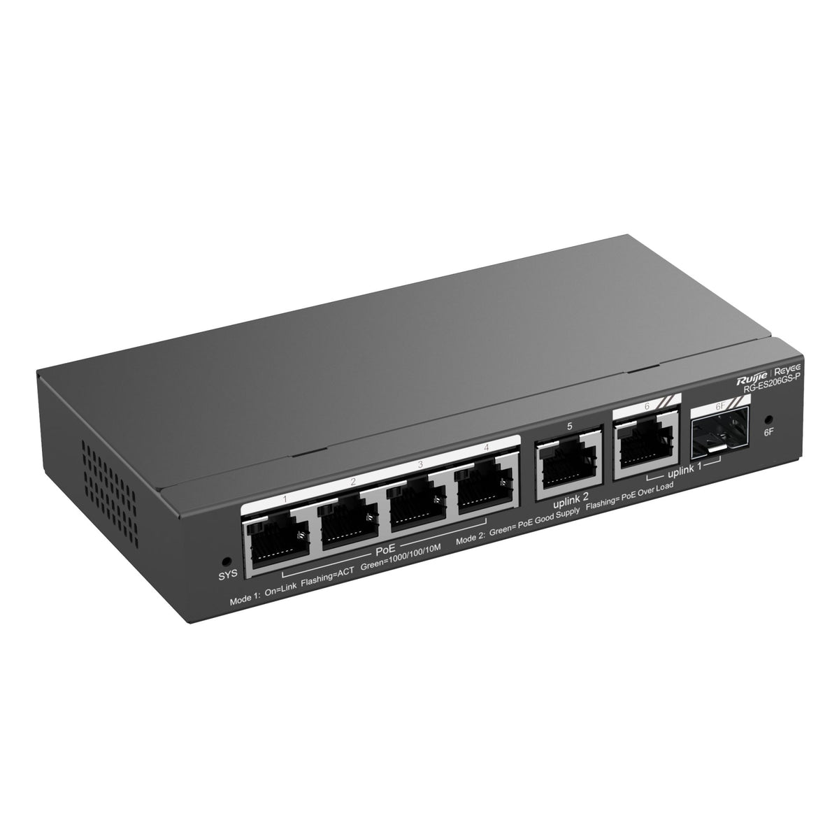 Ruijie Reyee 6-Port Smart Gigabit PoE Switch RG-ES206GS-P