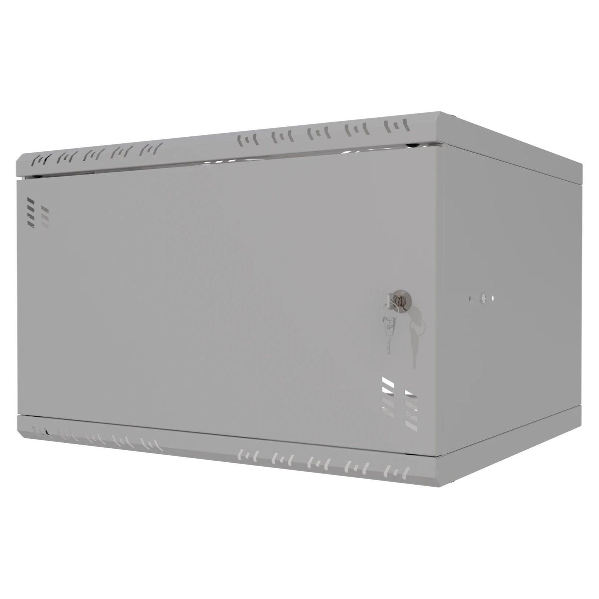 Stalflex Rack Cabinet 19" 6U, 450mm, Metal Door, Gray S-RC19-6U-450MG