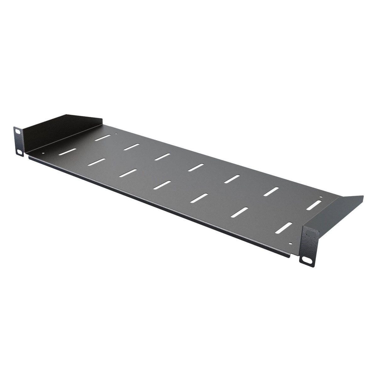 Stalflex Rack Shelf 19" 1U, 170mm, Black E-RSF19-1U-170B