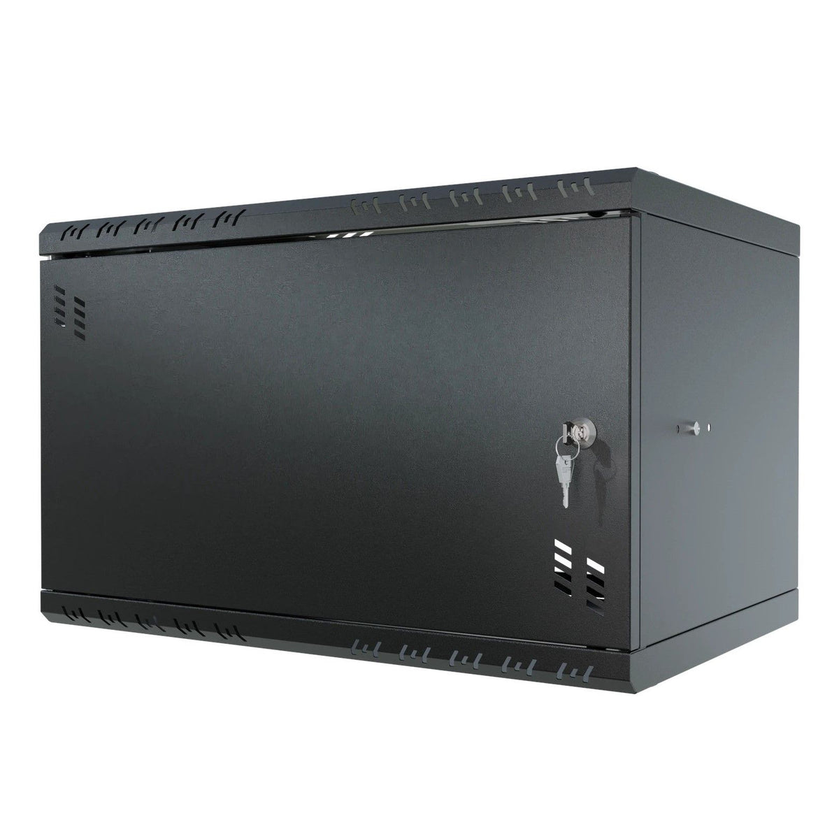 Stalflex Rack Cabinet 19" 6U, 350mm, Metal Door, Black S-RC19-6U-350MB