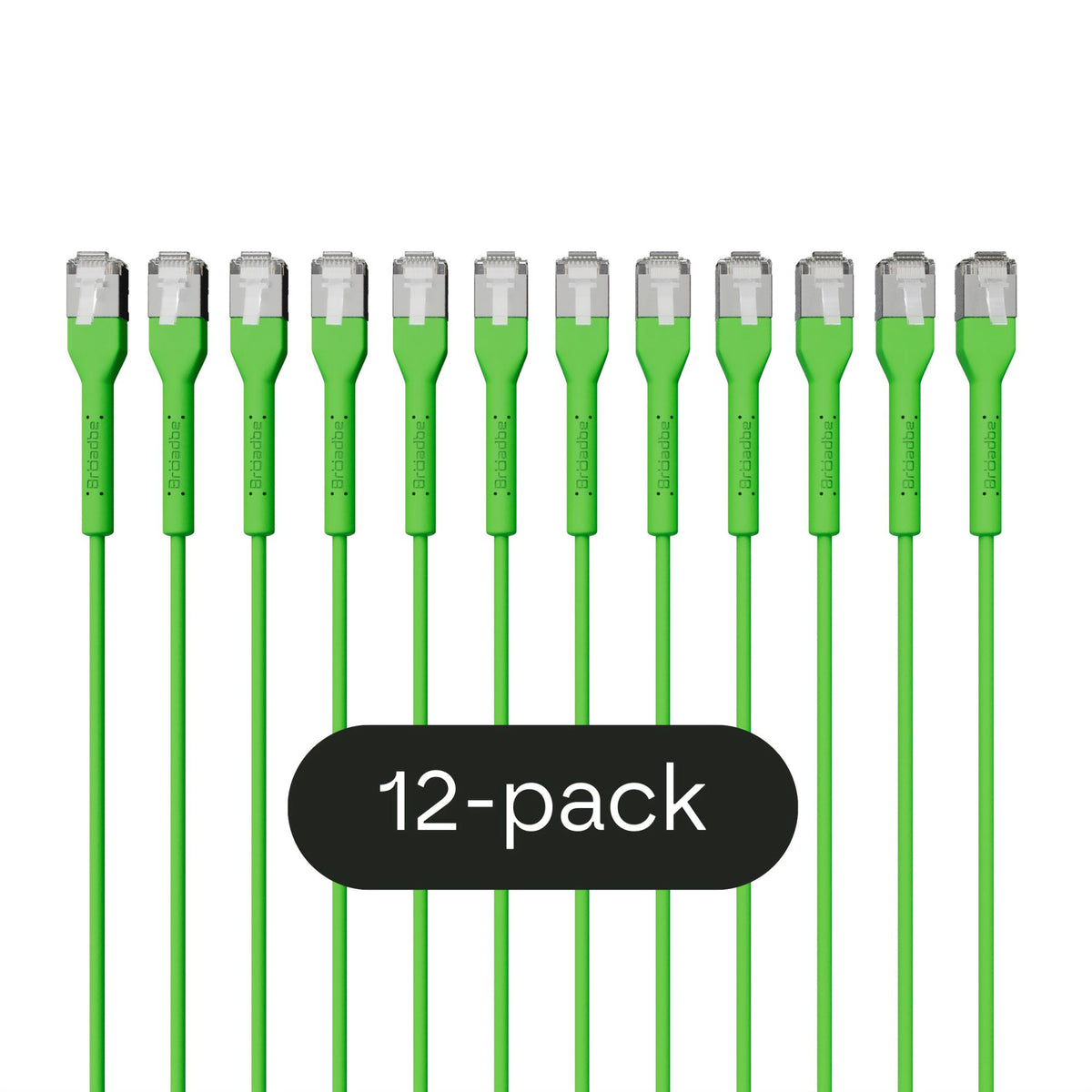 Broadbe Slim Patch Cable 10G Green 3m 12-pack BTP-I32C6A-GR-3M-12