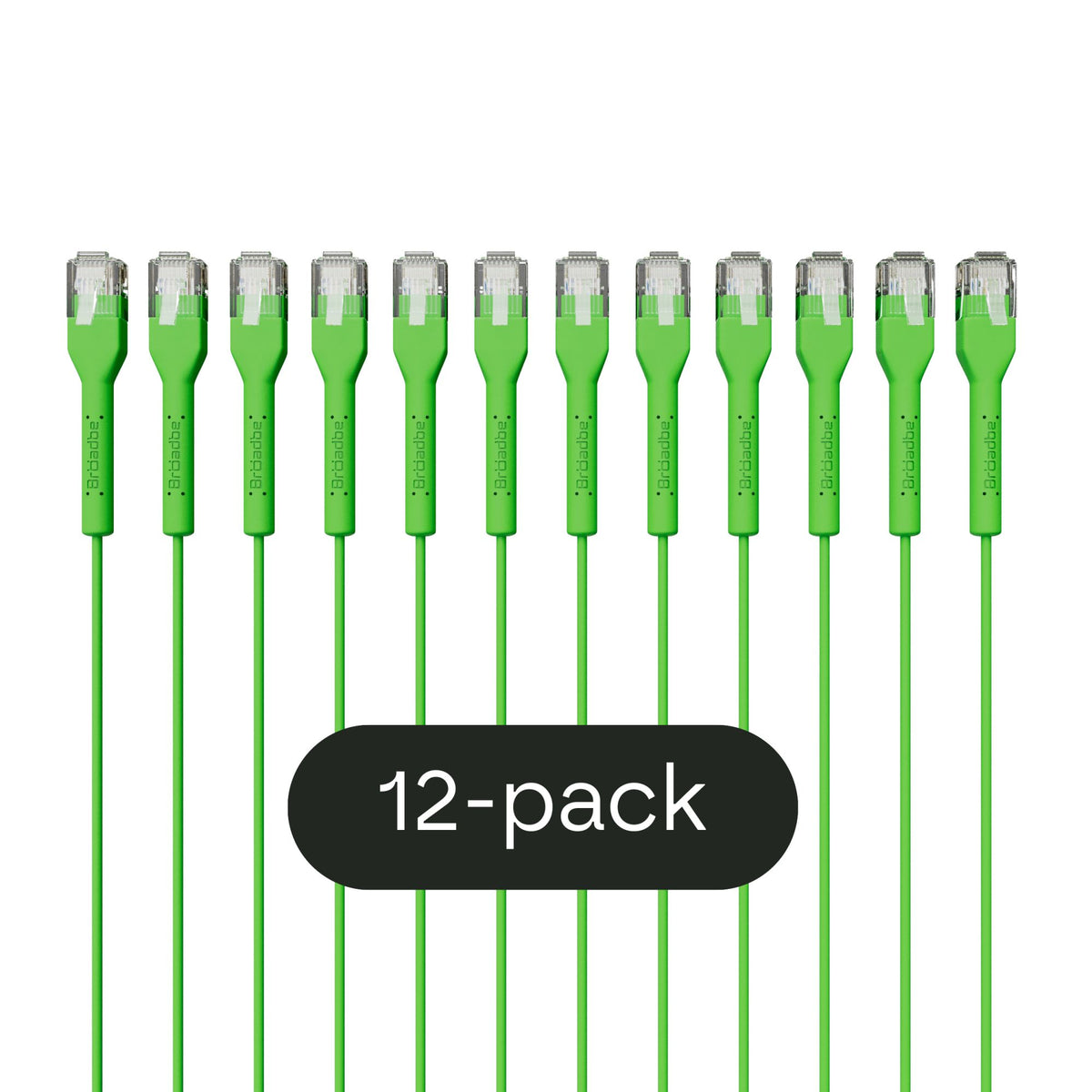 Broadbe Slim Patch Cable 5G Green 3m 12-pack BTP-I32C6-GR-3M-12
