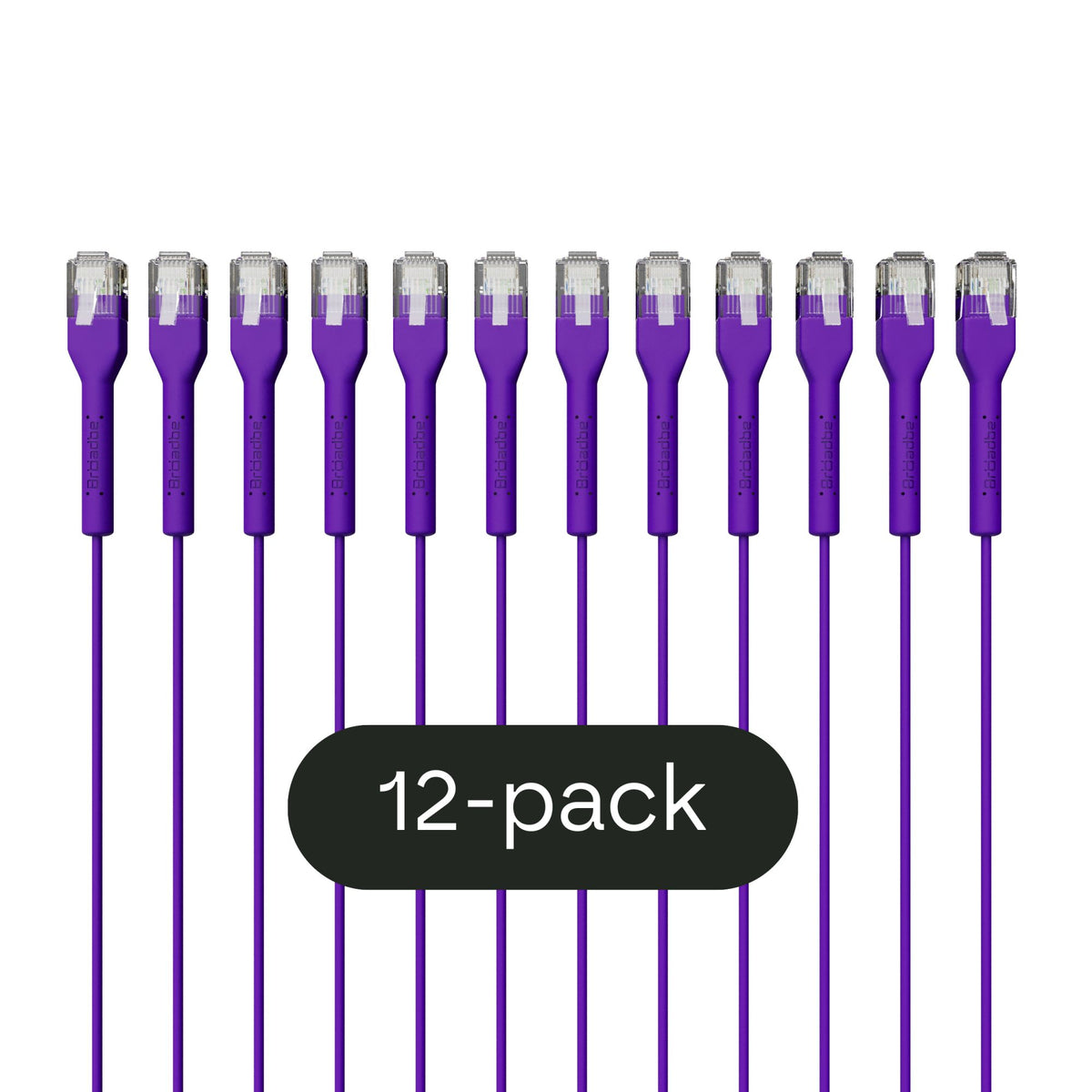 Broadbe Slim Patch Cable 5G Purple 3m 12-pack BTP-I32C6-PR-3M-12