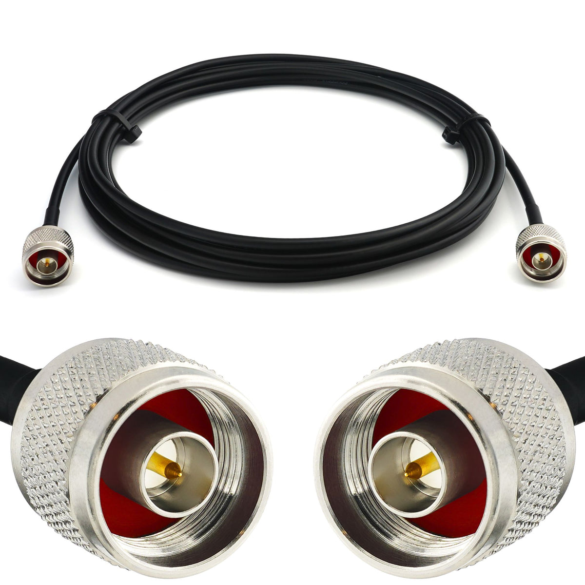 Rangeful N Male to N Male 15m RG58/U Coaxial Cable RG58-NM-NM-15