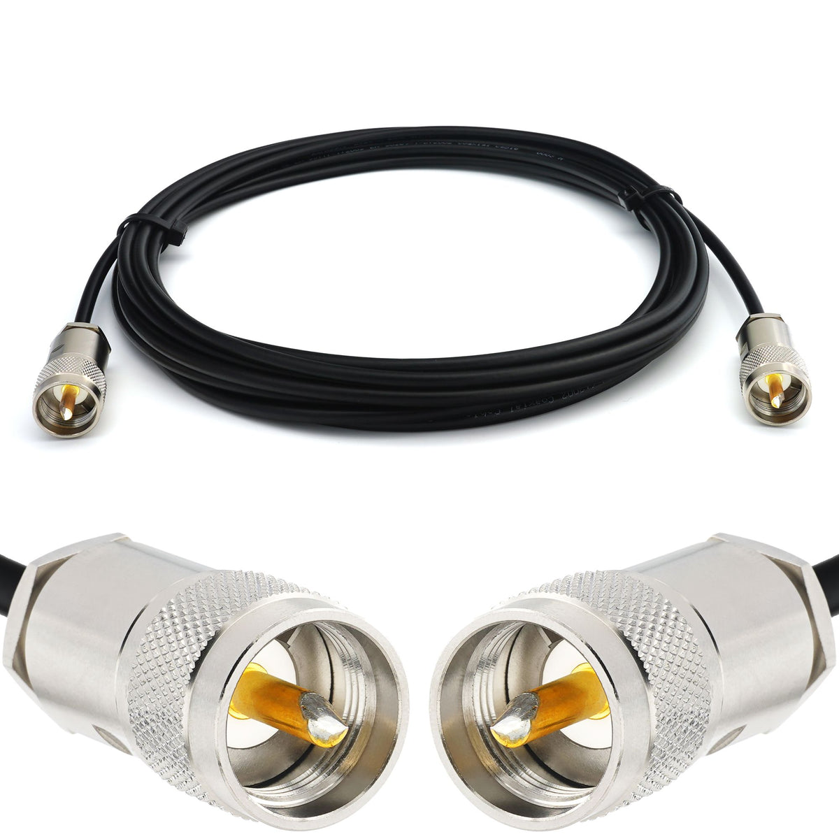 Rangeful PL259 to PL259 3m UHF RG58/U Coaxial Cable RG58-PL-PL-3