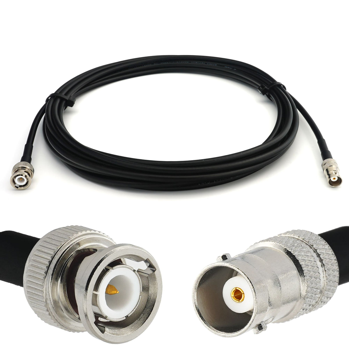 Rangeful BNC Male to BNC Female 1m RG58/U Coaxial Cable RG58-BNCM-BNCF-1
