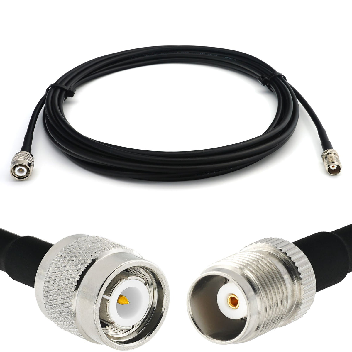 Rangeful TNC Male to TNC Female 3m RG58/U Coaxial Cable RG58-TNCM-TNCF-3