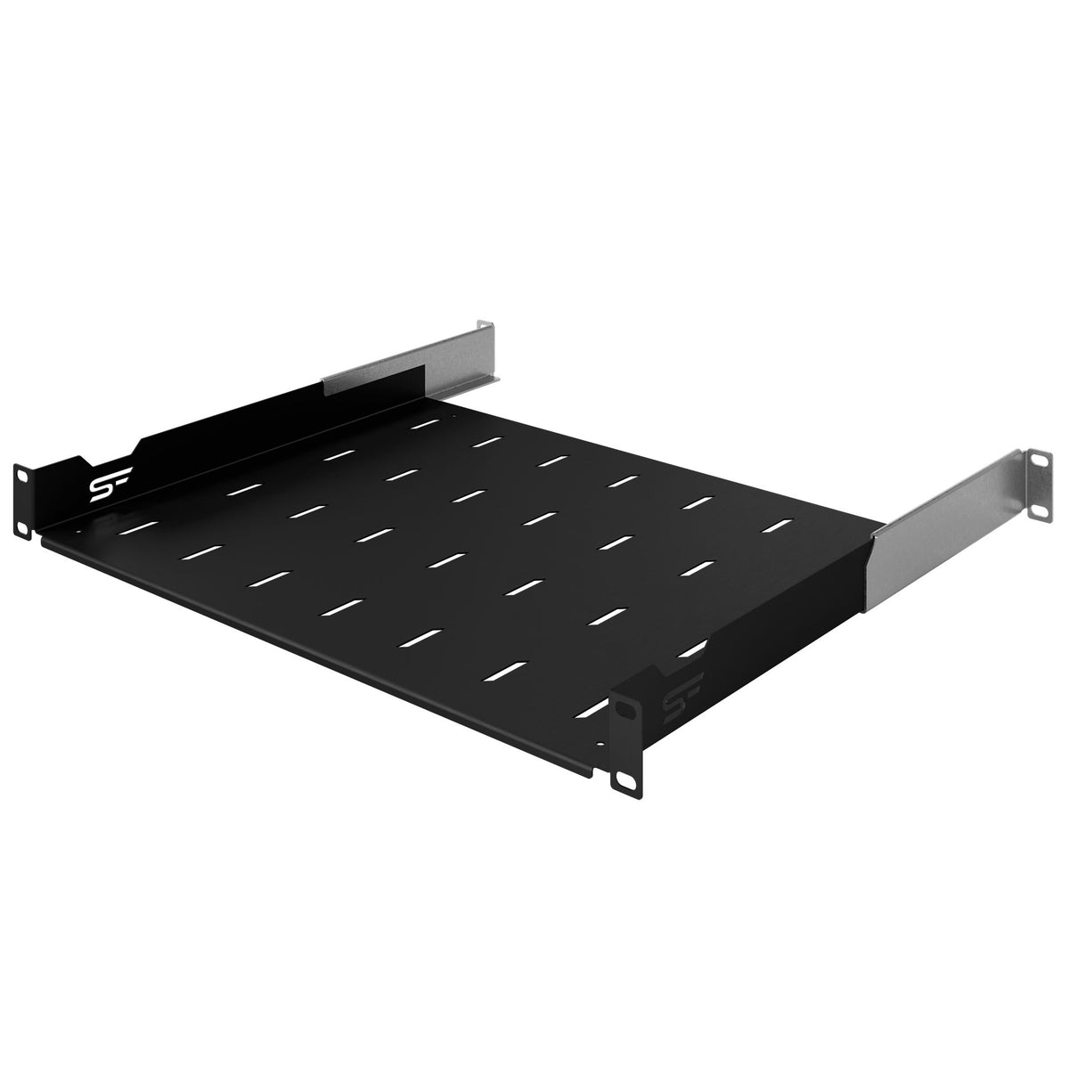 Stalflex Rack Shelf Regulated 19" 1U 350mm Black S-RSA19-1U-350B