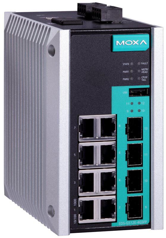 Moxa EDS-G512E-4GSFP
