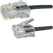 MicroConnect RJ11-RJ45 3M M/M Black