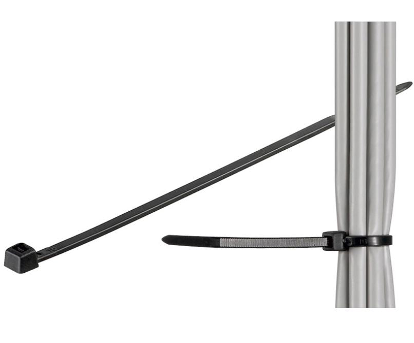 MicroConnect Cable tie 100pcs Black 203mm