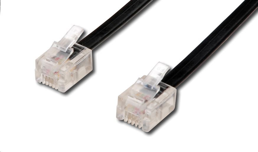 MicroConnect TEL 6P4C/RJ11Black 3m