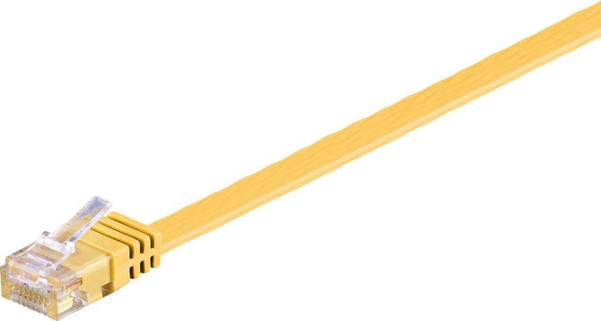 MicroConnect U/UTP CAT6 0.5M Yellow Flat