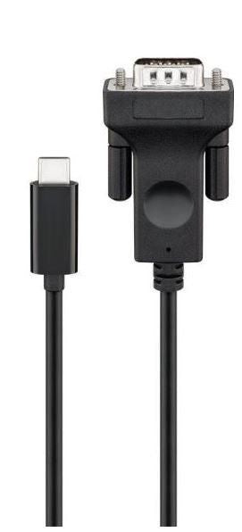 MicroConnect USB - C to VGA 1.8m, Black