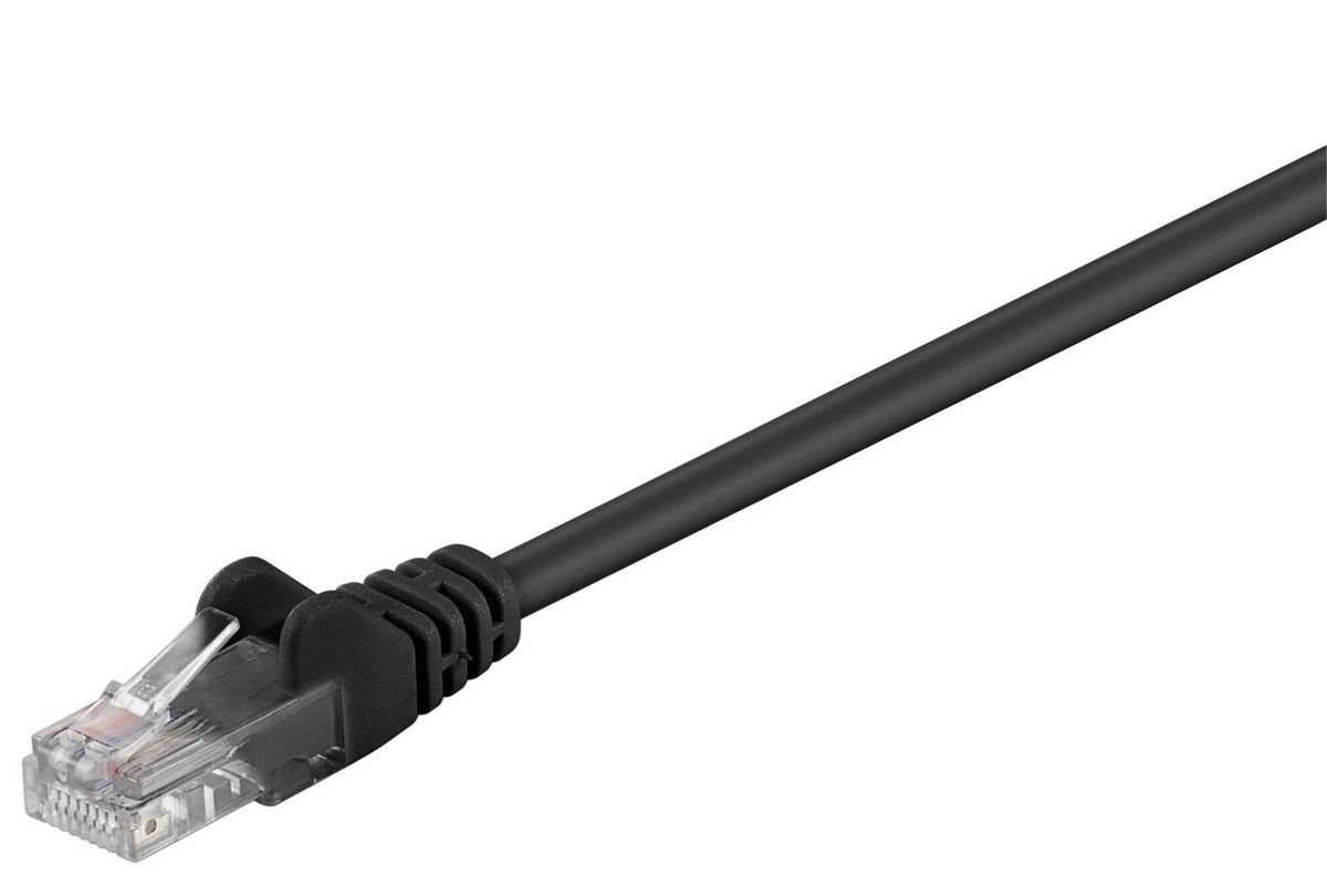 MicroConnect U/UTP CAT5e 1.5M Black PVC