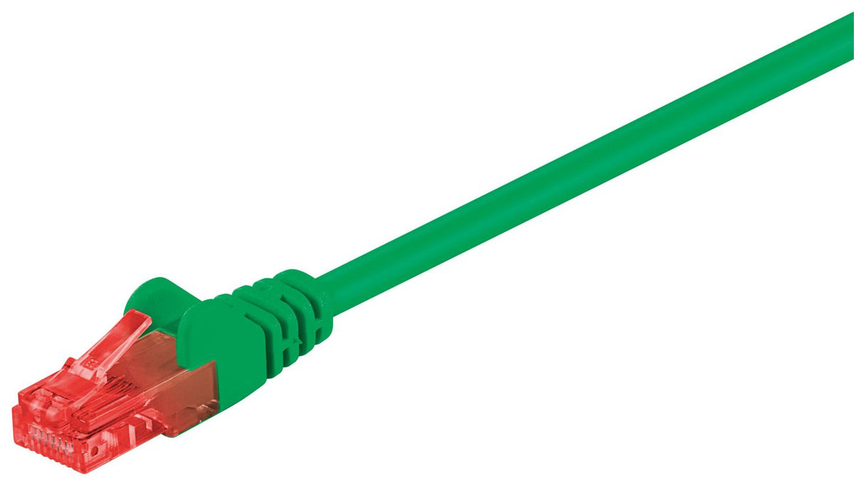 MicroConnect U/UTP CAT6 0.25M Green PVC