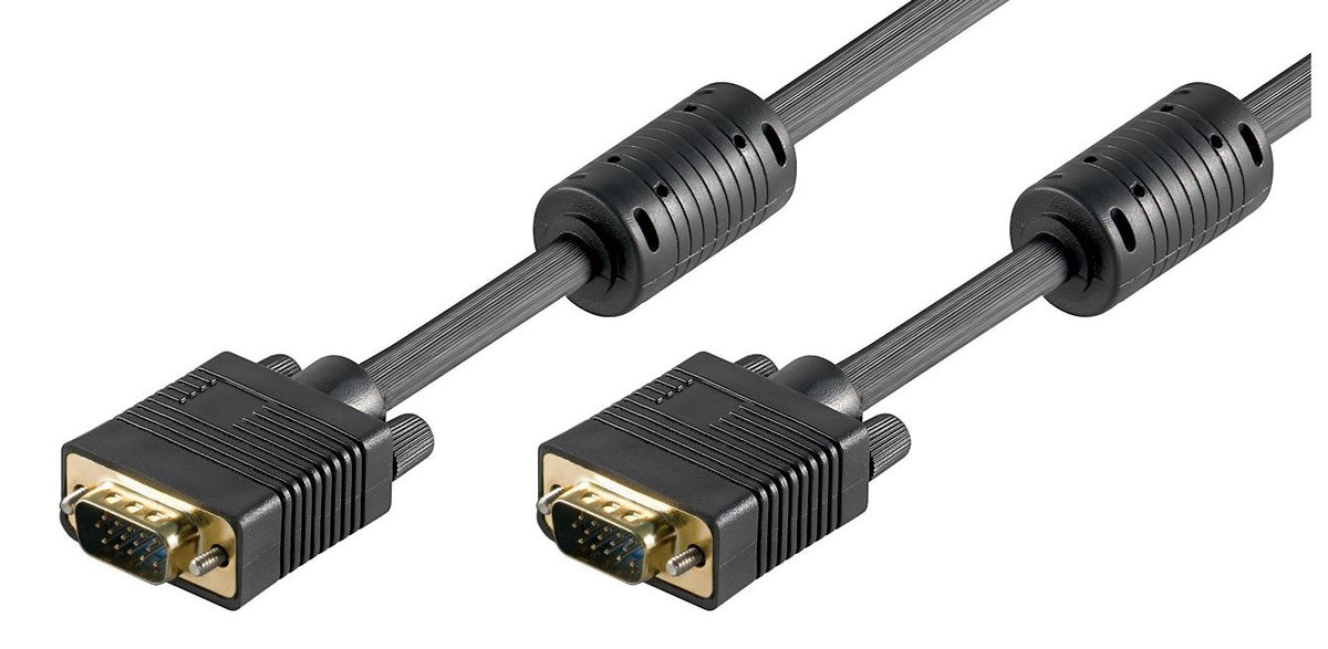 MicroConnect SVGA HD15 5m M-M w.ferrit core