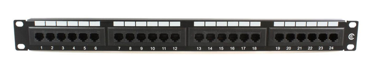 MicroConnect 19" UTP Cat.6 patch panel, 24
