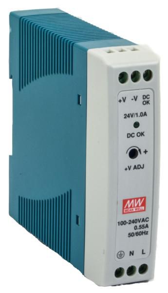 Barox power supplies for DIN rail,