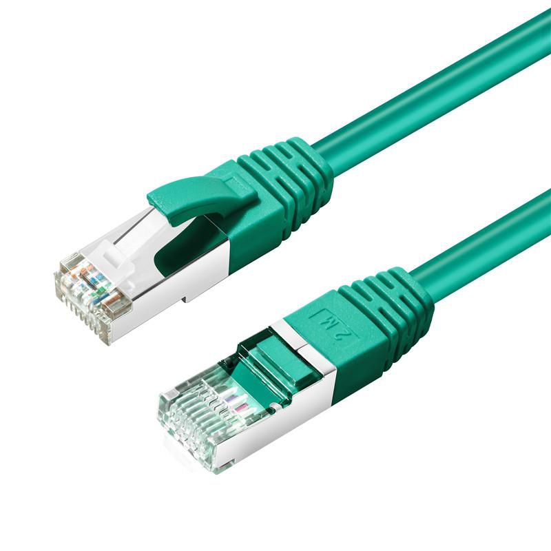 MicroConnect CAT6A S/FTP 20m Green LSZH