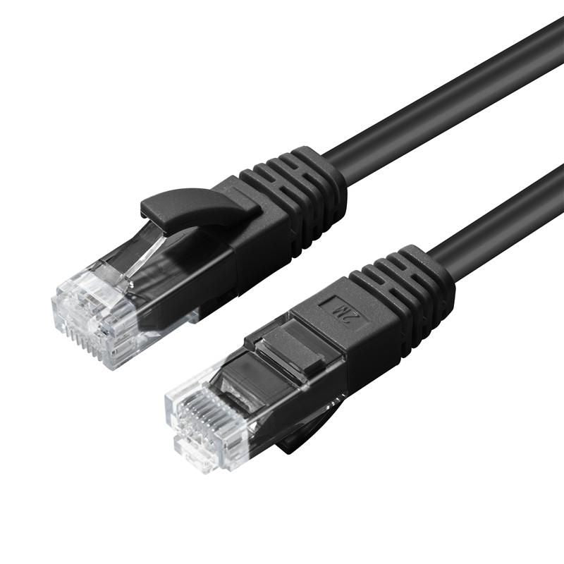 MicroConnect CAT6A UTP 7.5m Black LSZH