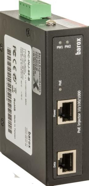 Barox PoE-Iinjector for DIN Rail