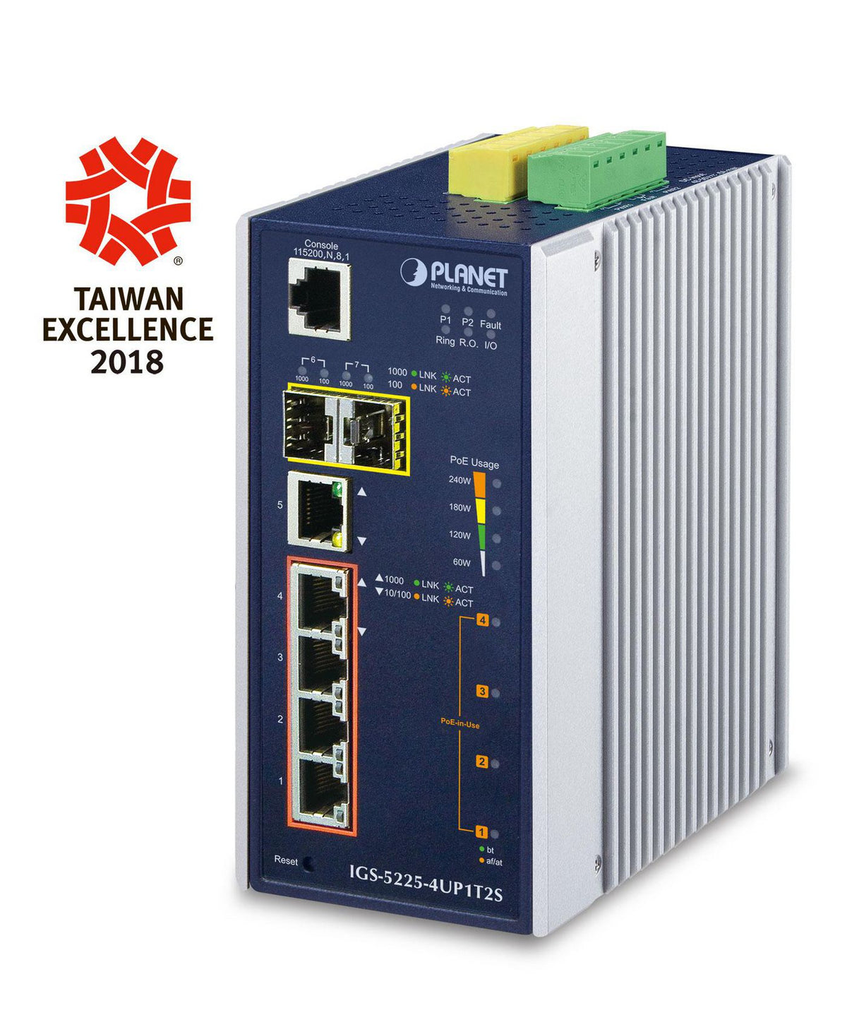 Planet IP30 Industrial L2+/L4 4-Port