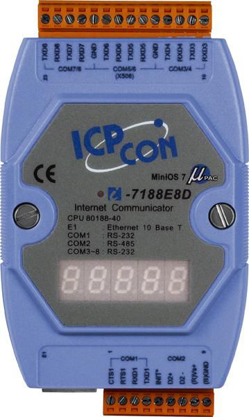 Moxa ICP CON, 7xRS232+1xRS485+DISPL