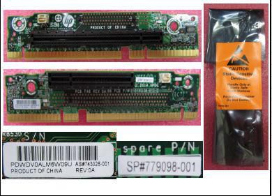 Hewlett Packard Enterprise PCIe 3.0 CPU1 Riser Card 16/x8