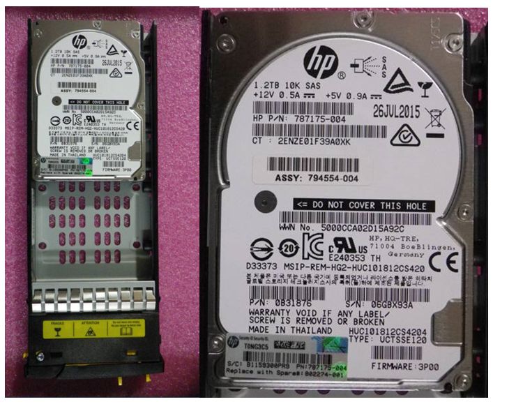 Hewlett Packard Enterprise DRV 1.2TB HDD 6G SAS 10K SFF