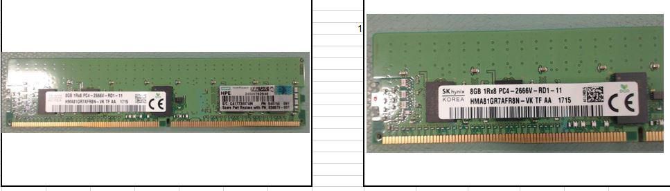 Hewlett Packard Enterprise 8GB PC4-2666V-R, registered