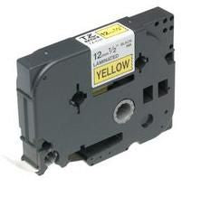 Brother Tape Black on Yellow