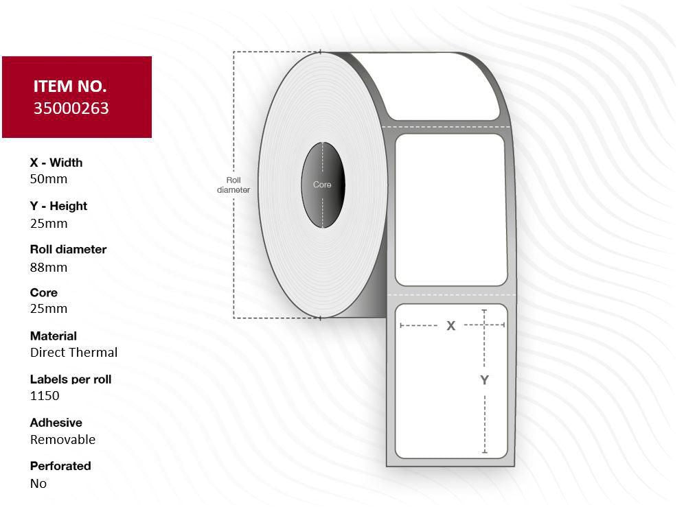 Capture Label 50x25 - Core 25.