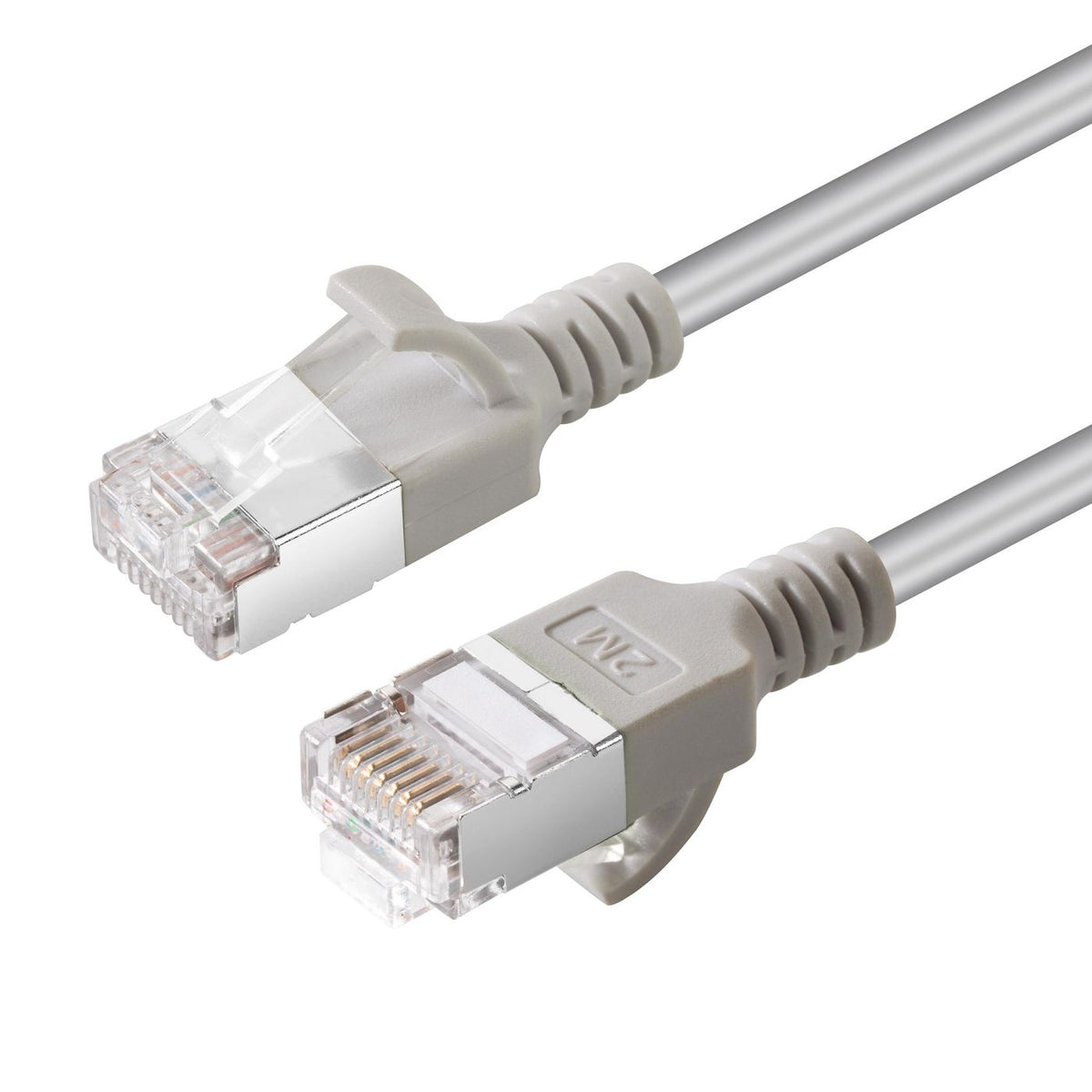 MicroConnect CAT6A U-FTP Slim, LSZH, 2m