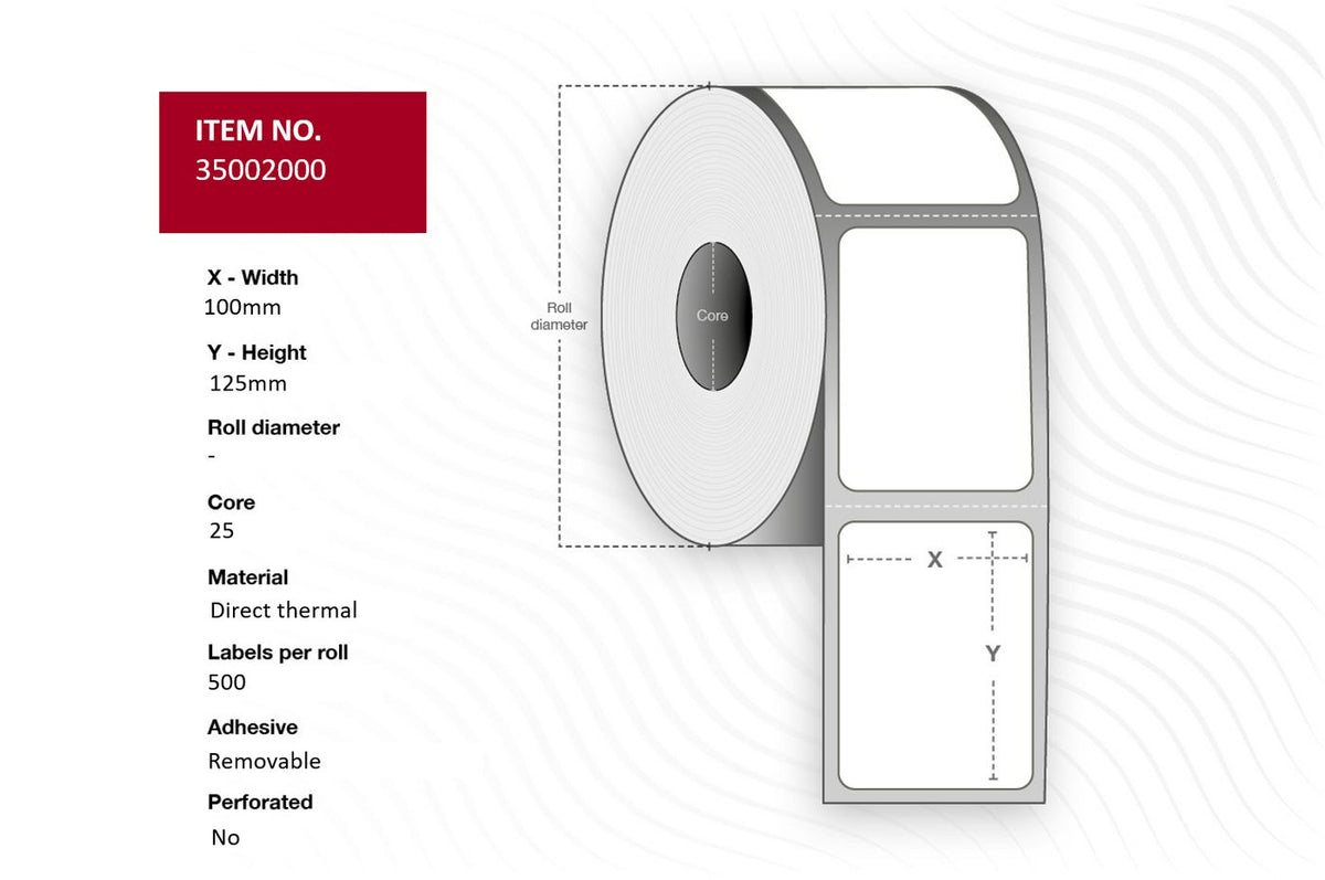 Capture Label 100 x 125 - Core 25.