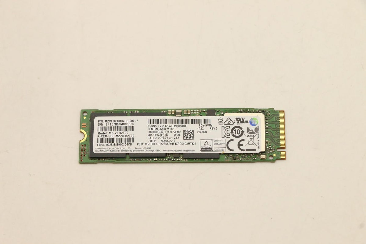 Lenovo 2048GB M.2 PCIe NVMe SSD