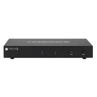 Techly Idata Dp-Kvm2 Kvm Switch Black
