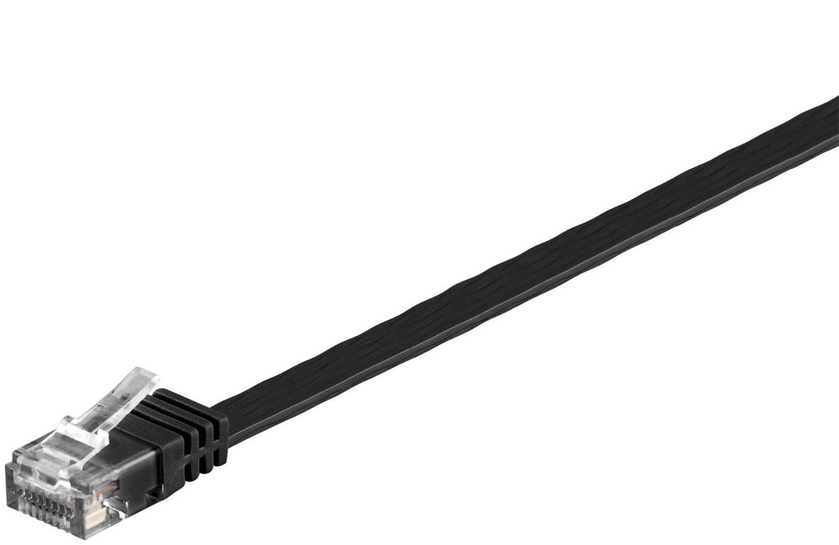 MicroConnect U/UTP CAT6 0.50M Black Flat