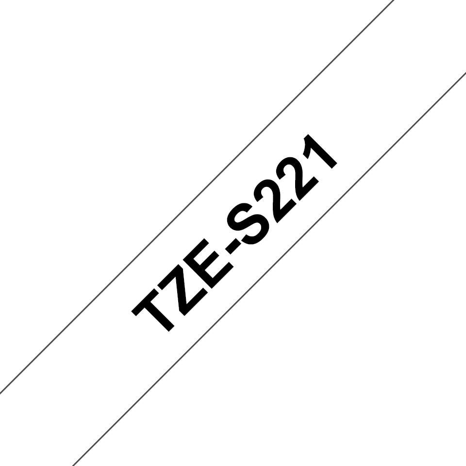 Brother TZES221 9MM BLACK ON WHITE