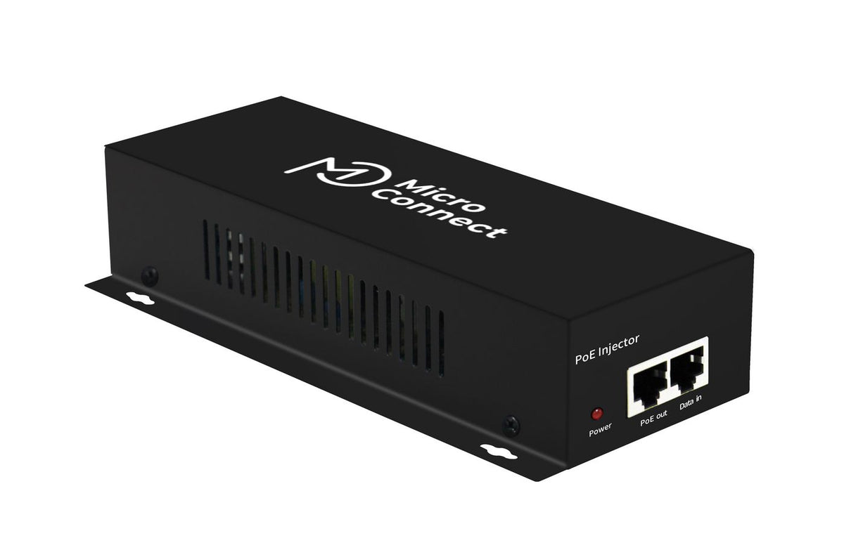 MicroConnect 60W 802.3af/at PoE Injector UK