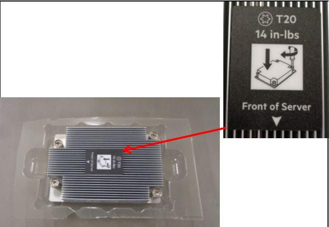 Hewlett Packard Enterprise DL385G10 Heatsink Standard 1U.