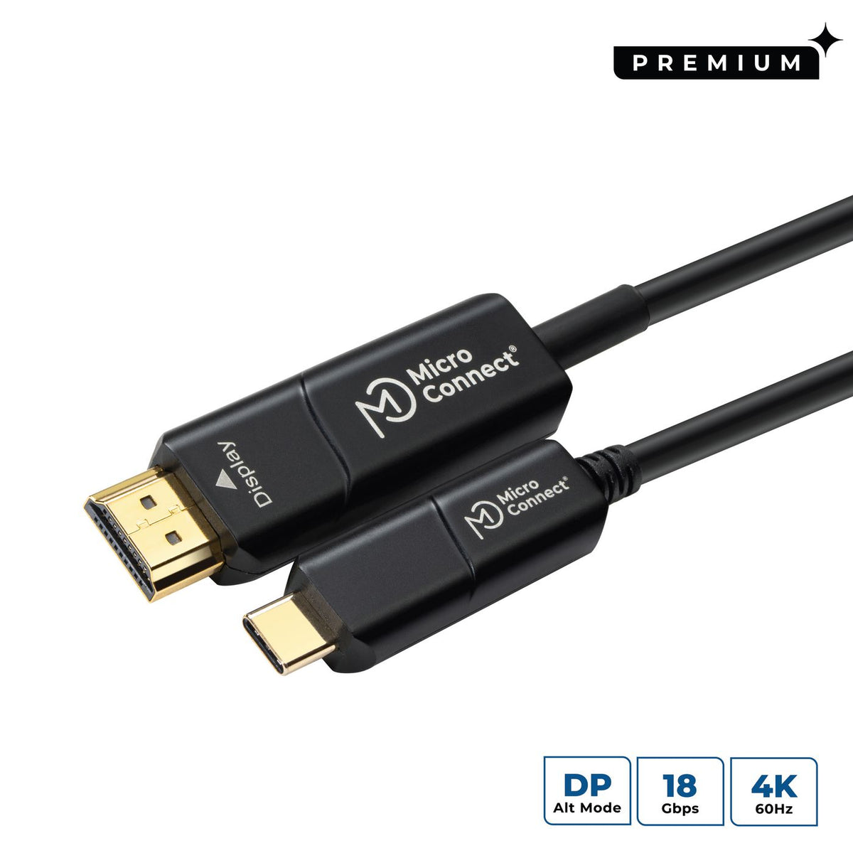 MicroConnect Premium USB-C HDMI fiber