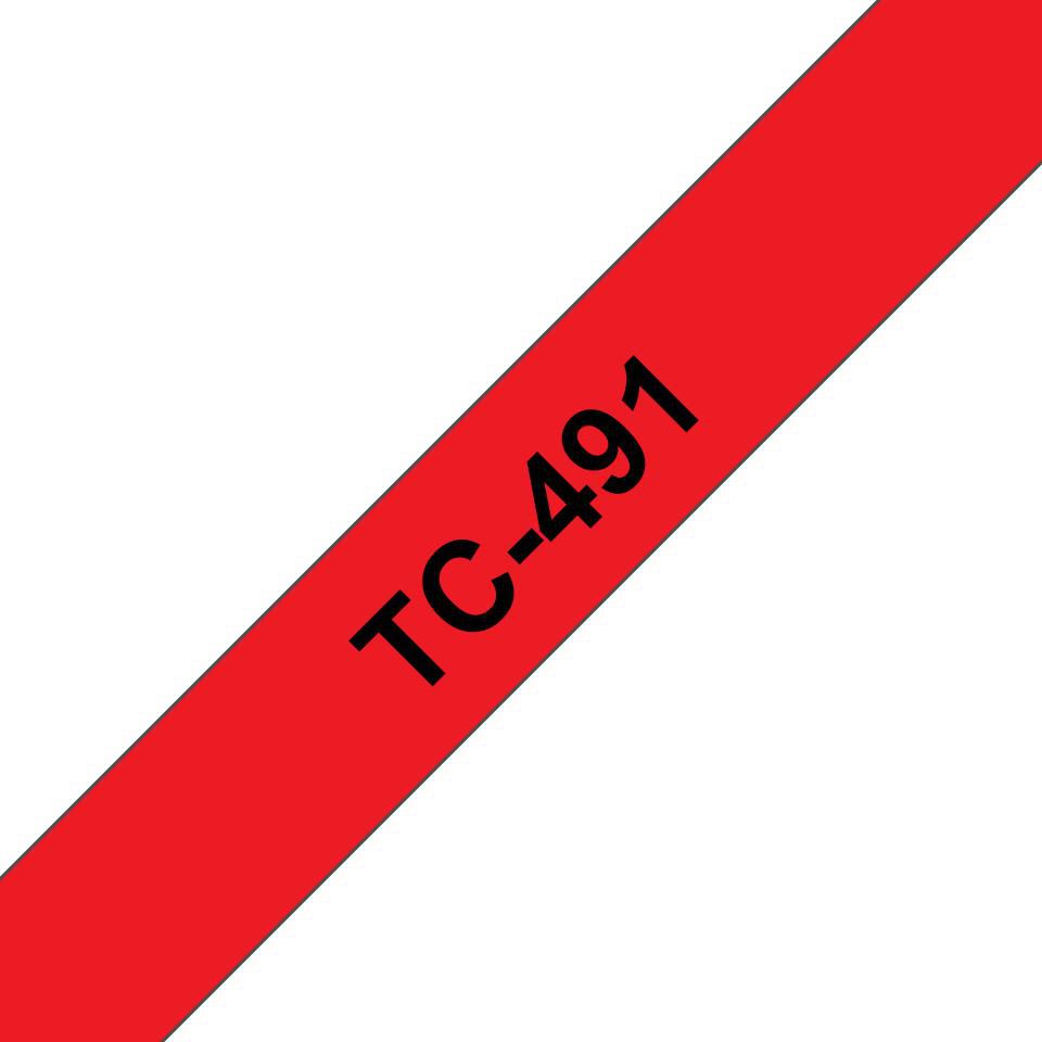Brother Tape Black On Red 9mm