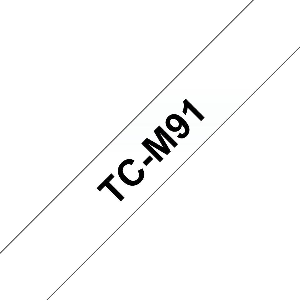 Brother Tape Black on Clear Matt 9mm